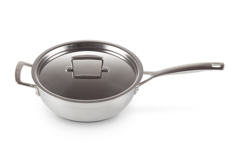 Made In Cookware - Sartén de acero inoxidable de 8 pulgadas,  revestimiento de acero inoxidable de 5 capas, utensilios de cocina  profesionales Italia, compatible con inducción : Hogar y Cocina