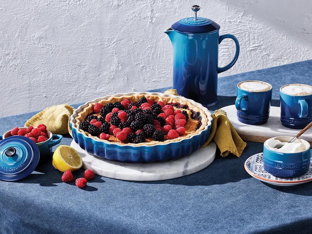 Tarta de bayas silvestres con almendras